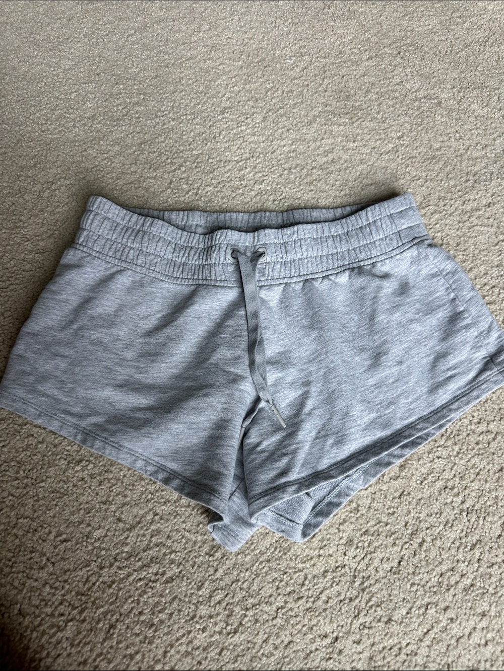 Gray Victoria Sport Women's Lounge Shorts in XS - Casual Drawstring Sweatshorts